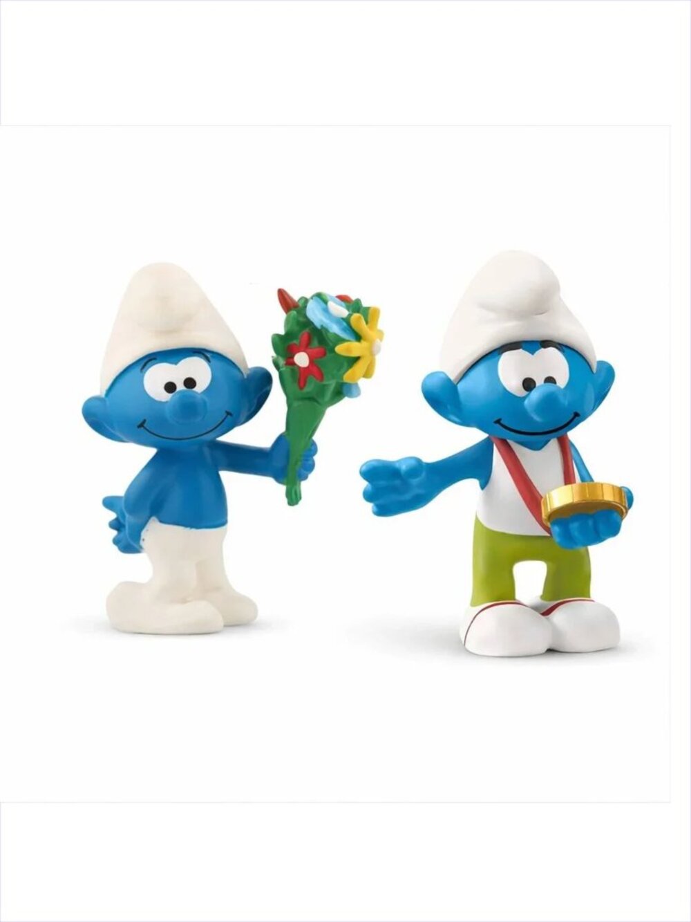 Vintage  Authentic Schleich Smurf Set of 2 (B) New w/Tag